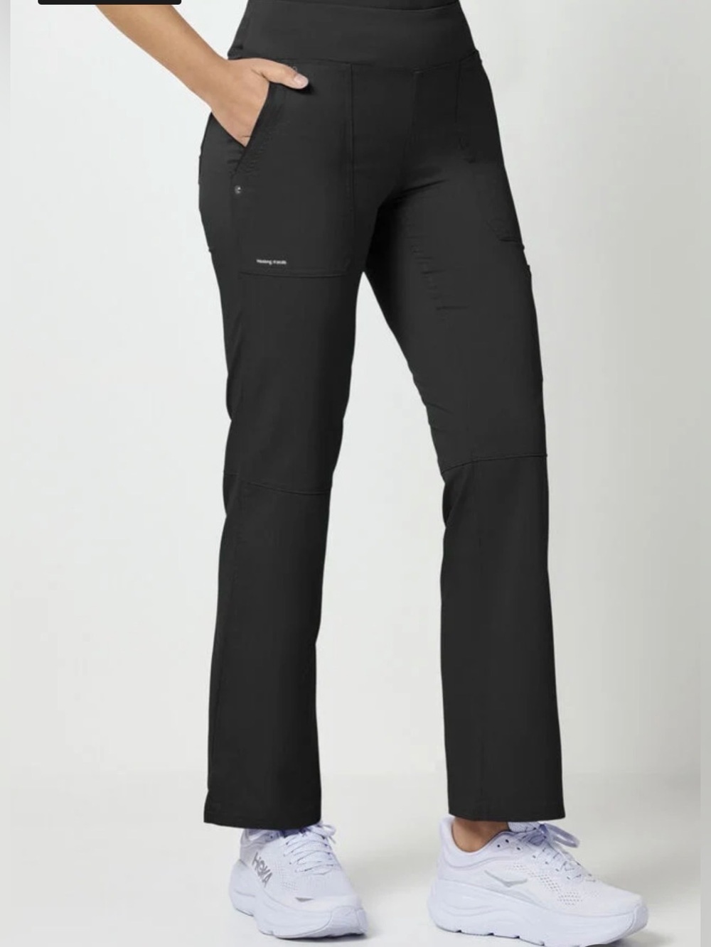 Healing Hands Purple Label Tori Yoga Scrub Pants Black LP NWT